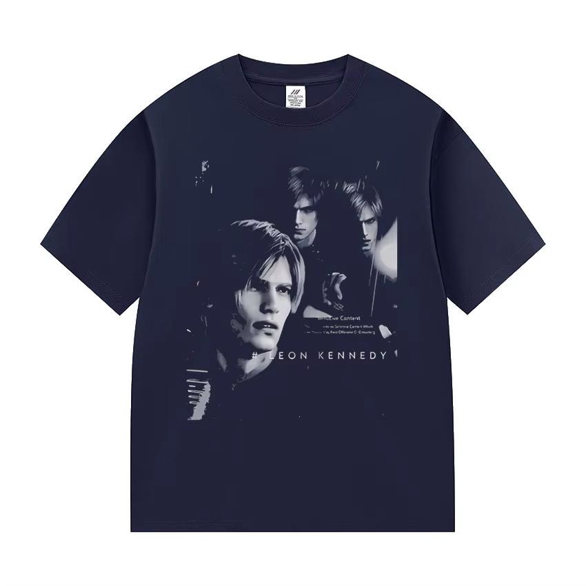 Leon S Kennedys Retro American Casual Shortsleeved Tshirt for Unisex A Loose and Breathable Top Is A Bestseller in Summer 2026