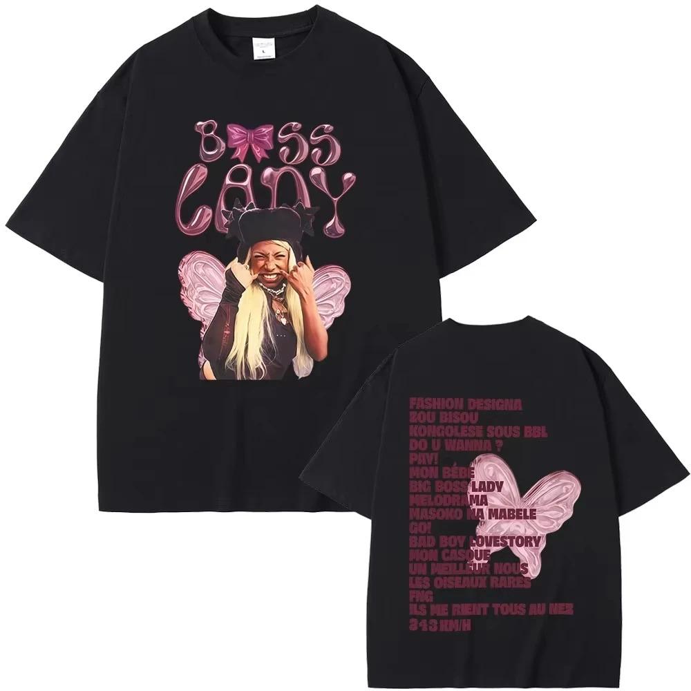 Rapper Theodora MEGA BBL Album Graphic Tshirt Men Women Oversized Streetwear Hip Hop Pop Music T Shirt Unisex Casual Cotton Tee