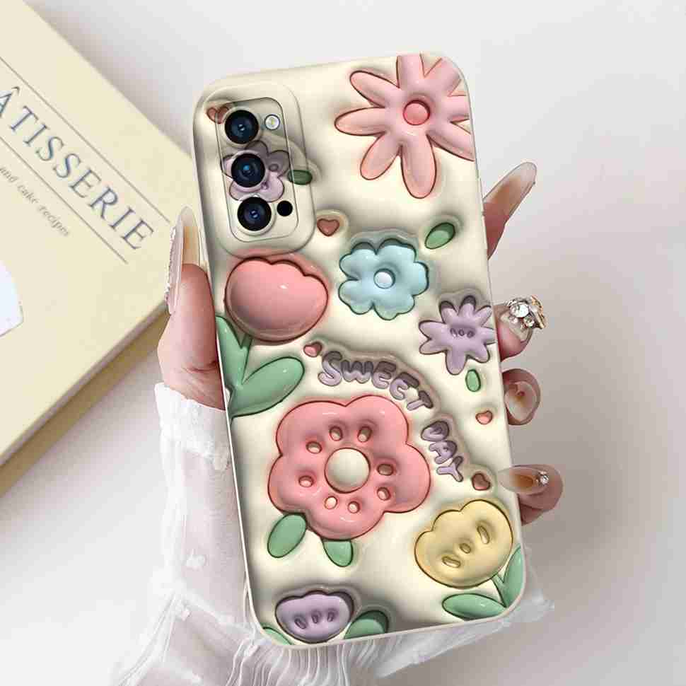 For Oppo Reno4 Pro 5G Case CPH2089 Luxury Art Painted Cover For Oppo Reno4 Reno 4 Pro 5G Phone Case Protector Soft Cover