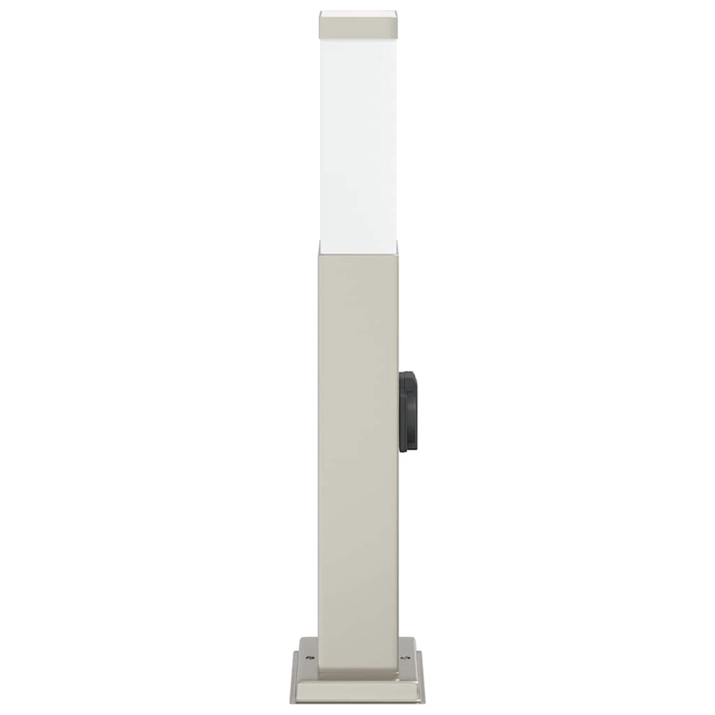 Bollard Light with Socket 50 cm Stainless Steel IP44