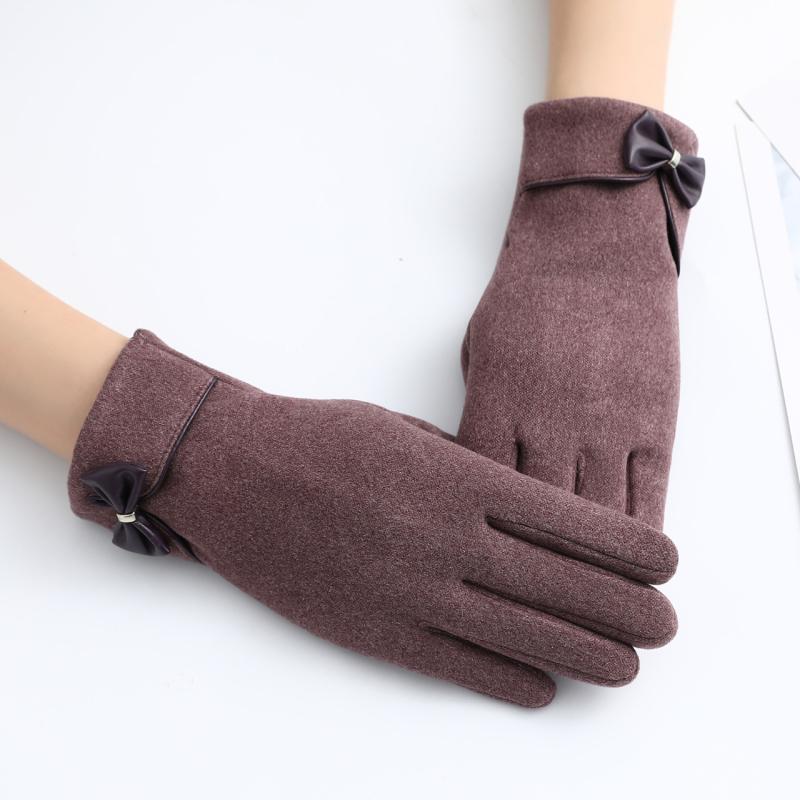 Women Gloves Winter Warm Windproof Cold-proof Rabbit Plush Outdoor Riding Household Goods Clothing Accessories Female Gloves