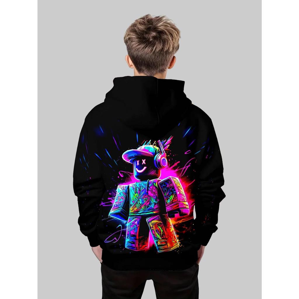 Осень/Зима Толстовка для мальчиков с 3D-принтом аниме Модная повседневная верхняя одежда Толстовка Худи Худи Худи Куртка