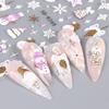 1 Sheet Christmas Pattern Art Snowflake Sticker Fine Workmanship Nail Bow Nail Art Decoration
