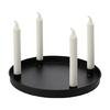 Стильный магнитный поднос для свечей с 4 подсвечниками для конусных свечей для центральных элементов обеденного стола, органайзеры для тарелок для свечей, украшение