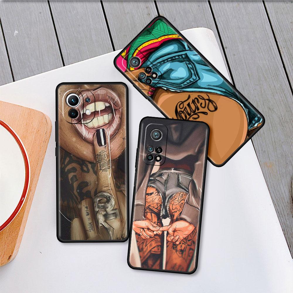 Sexy Tattoo Girl Funda Case For Xiaomi Mi 11 Lite 5G NE 11T Pro 10T 9T Note 10 12 12X 12S Ultra Soft Silicone Shell Phone Cover