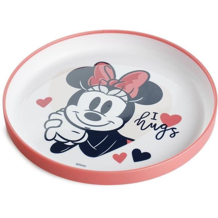 Coffret repas - THERMOBABY - 3 pièces - Bol, assiette et gobelet - Minnie