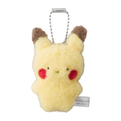 Оригинальный пушистый брелок-маскот Пикачу размером с ладонь из Pokémon Center