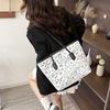 Summer New Casual Versatile Large-capacity Student Class Tote Bag Shoulder Bag Graffiti Canvas Bag Women