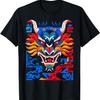 Dragon Art Geometric Animal Face Graphic Dragon T-Shirt