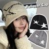 Elastic Jacquard Woolen Hat Streetwear Brimless Beanie Cap Fashion Y2K Pullover Cap  Warmer