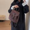 Осенние замшевые рюкзаки для женщин, большая вместимость, студенческие школьные сумки, подходят для путешествий, ежедневных поездок KTB
