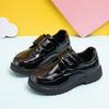 Кожаная обувь для мальчиков, Весна и Осень, Британский стиль, Черная мягкая подошва, Средний и Большой размер, Обувь для выступлений учеников начальной школы