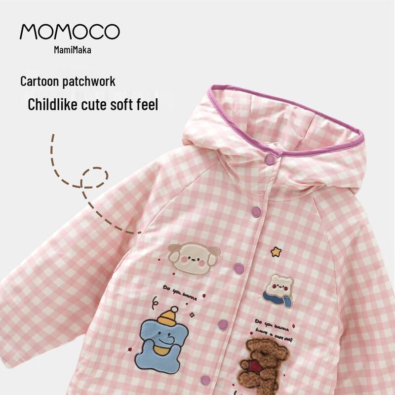 Зимняя куртка с капюшоном для девочек MOMOCO