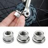 Hub Nut for Fixed Gear Bike Front Rear Hub Fixing Metric9/10 3/8 Inch With Anti-skid Texture for Drum Axle Firm Mount