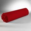 Fitted Sheet - 100% Cotton - Red - 160 X 200 Cm - Natural Softness - Washable