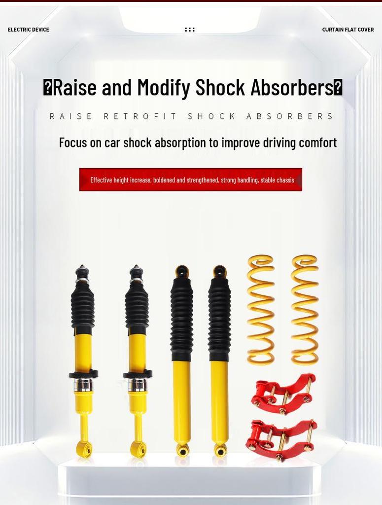 Ford Ranger T6/T7 Yellow Spring Shock Absorber Lift Kit