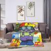 Baikinman Anime  Blanket  Soft Warm Pattern Plush Throw Blanket For Outdoor Decorative Flannel Bedspread Bed Cover