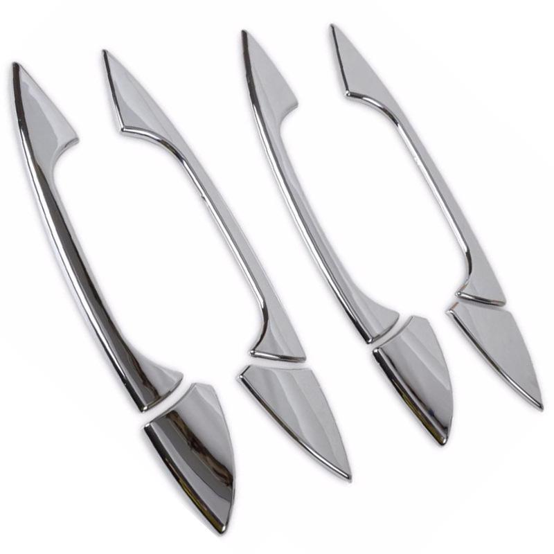 8- Piece Покрытие-накладка на ручку боковой двери с гальваническим покрытием для Mercedes-Benz GLK, GL, ML, A, B, C, E Class (2011-2014 гг.)