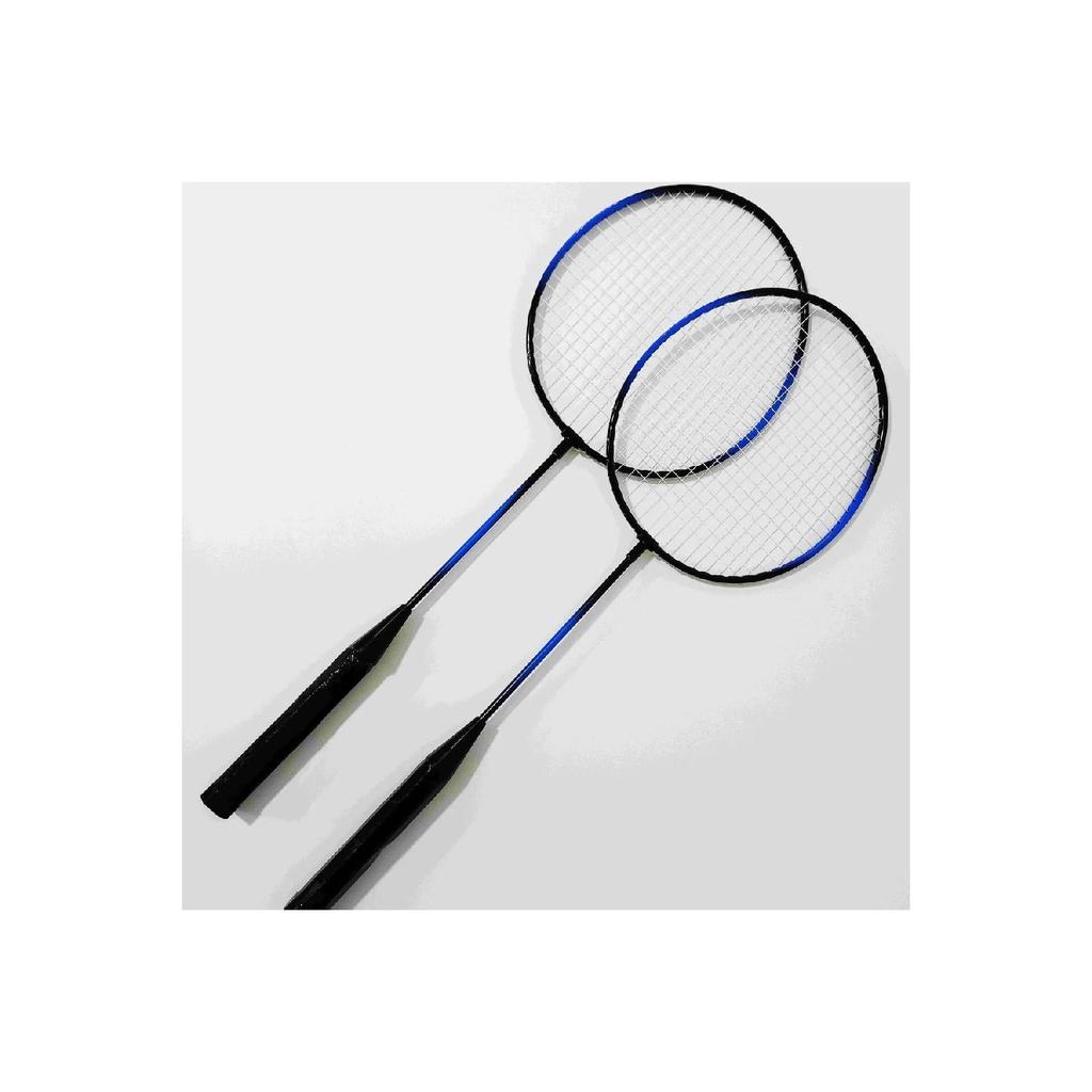 Bedminton Set With Bag 2 Racquets 1 Ball Badminton Set Blue Color