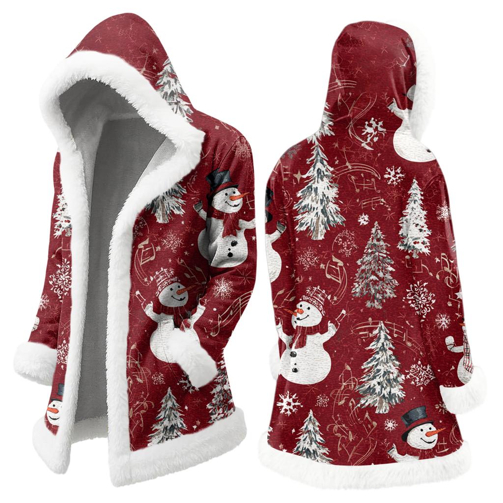 Мужская повседневная куртка с рождественским принтом