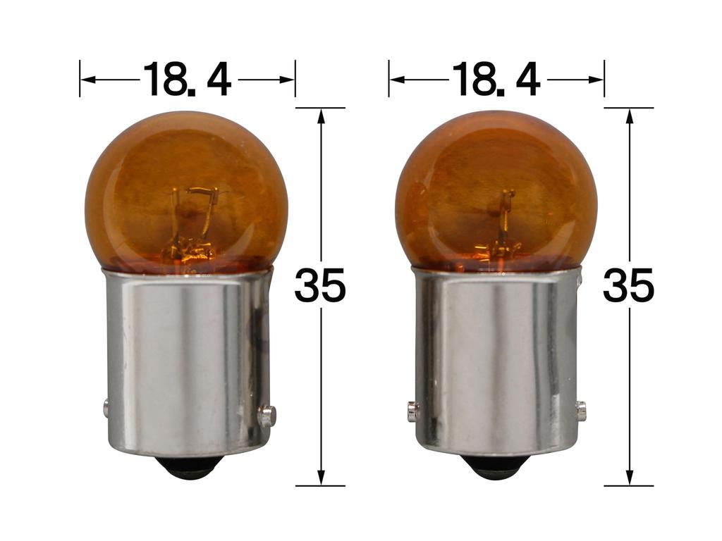 POSH 090086-10 Мотоциклетные принадлежности Комплект клапанов указателей поворота (2 куска) 23 Вт Одноламповая, Лампа типа G18, Оранжевая