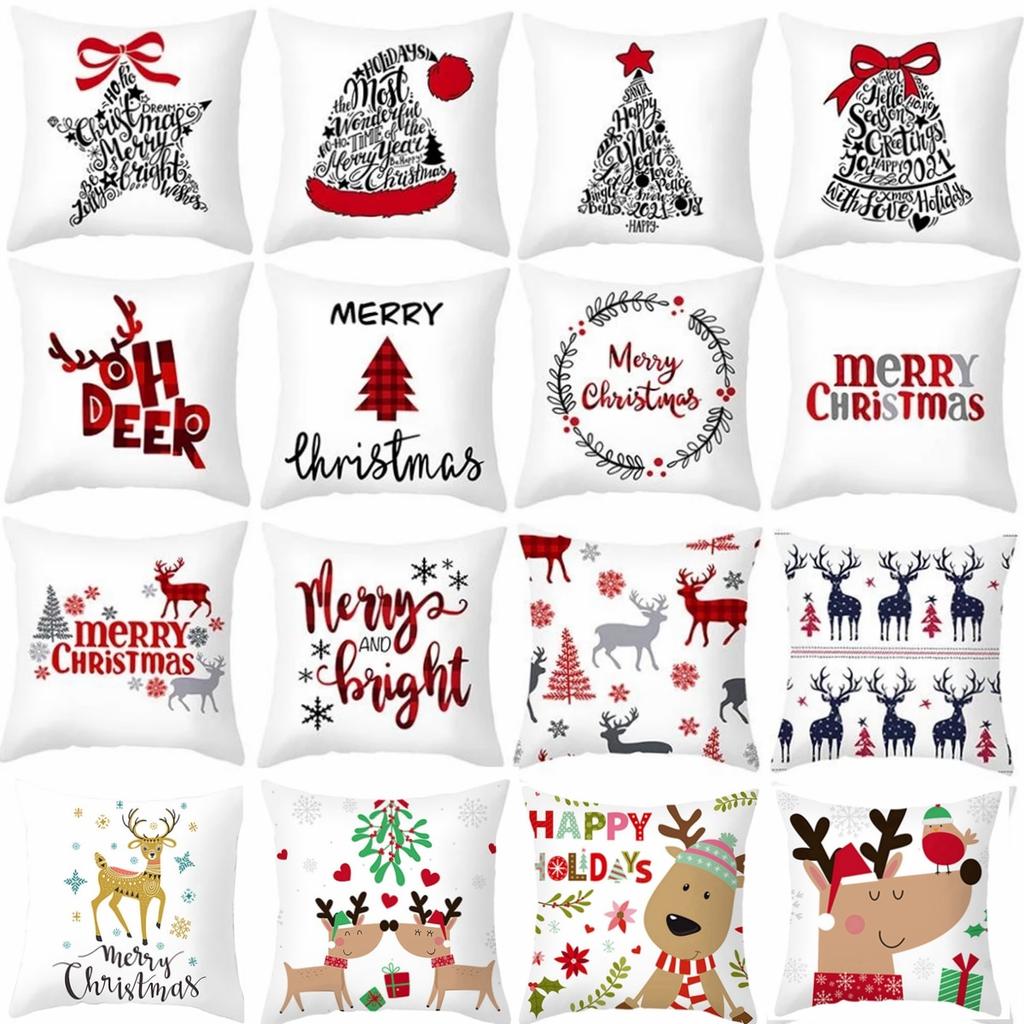 45 см Рождественский чехол для подушки Navidad Merry Christmas украшения для дома Xmas Noel рождественские украшения подарки на Новый год