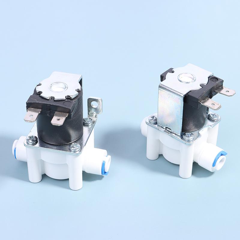 1 шт. Впускной электромагнитный клапан 12 В/24 В для аппарата чистой воды, водоочистителя, обратного осмоса, 2-точечный быстроразъемный переключатель клапана