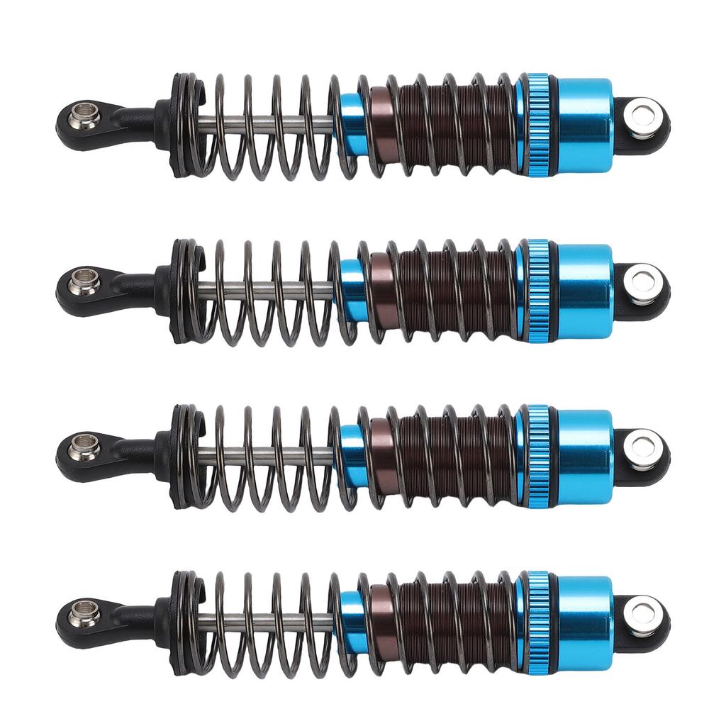 4PCS Oil Pressure Shock Absorbers Aluminum Alloy Model Vehicle Shock Damper Set for 1 10 Scale RC Car 85mm Blue