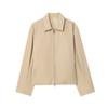 Women's Solid Color Fashionable Sleeve Long Sleeved Zipper Casual Top  Jacket Jacket
