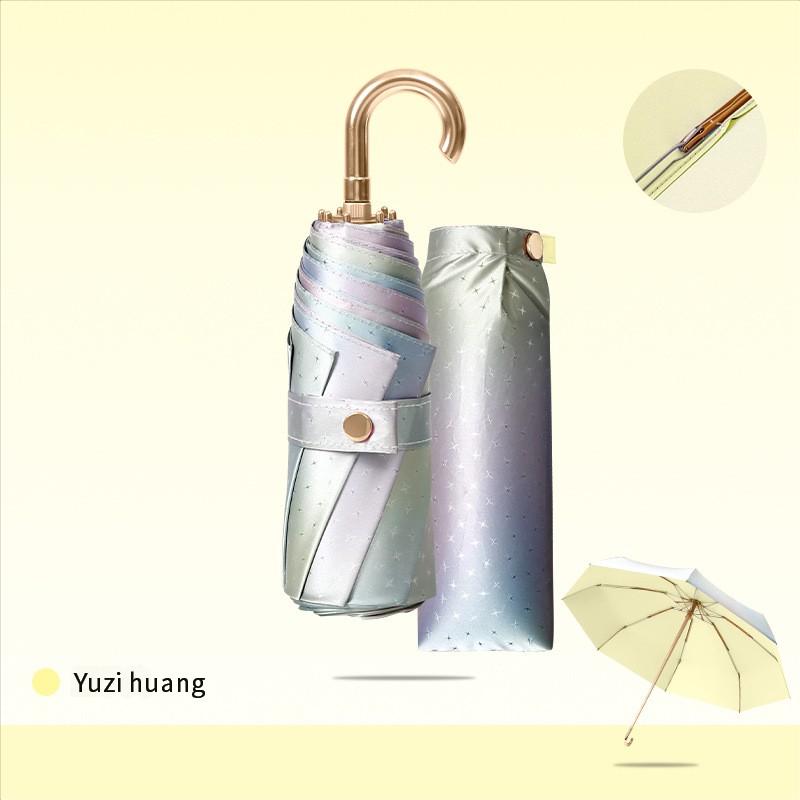 Fantasy Star Gold Hook 50% Off Sun Protection Portable Rain Dual-Purpose Sun Umbrella Business Gift Advertising Umbrella Manufac