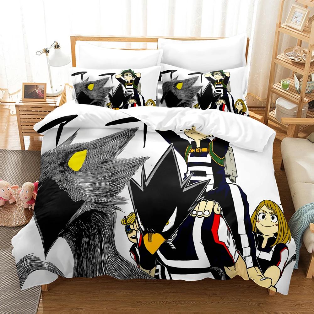 Duvet Cover Teens With Bed Linen My Hero Academia Bedding Collection  Anime Comfortable Quilt Cover Single Double Queen Twin Full Size