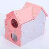 Animal Cute Pc Small 1 Pet Sleeping House Nest Bed Hamster Rabbit Hedgehog Pet Sleeping Log Cabin Cages Animal Pet House Supplies