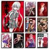 Anime Figure Mirai Nikki The Future Diary Poster Paper Canvas Painting Home Living Room Bedroom Entrance Bar Cafe