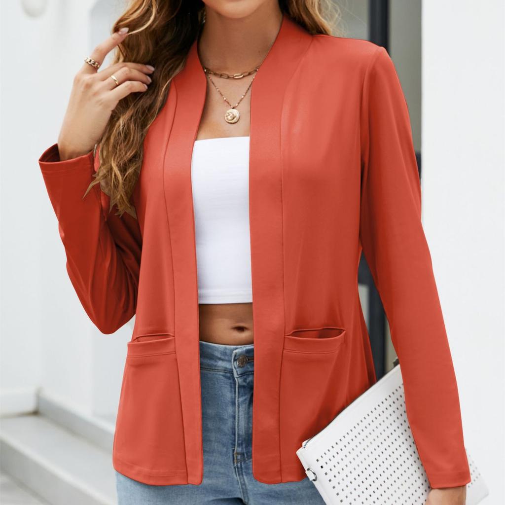 YYFS Женские модные повседневные весенне-осенние однотонные блузки и рубашки с длинными рукавами с принтом