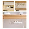 Strong Hanging Wire Cord Power Strip Organizer Shelf Socket Storage Rack Under Desk Cable Management Tray Adhesive