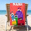 1pc Ask the StoryBots Beach Towel with Custom Name, Beach/Swimming/Bath/Picnic/Camping Towel, Suitable for Seaside Beaches