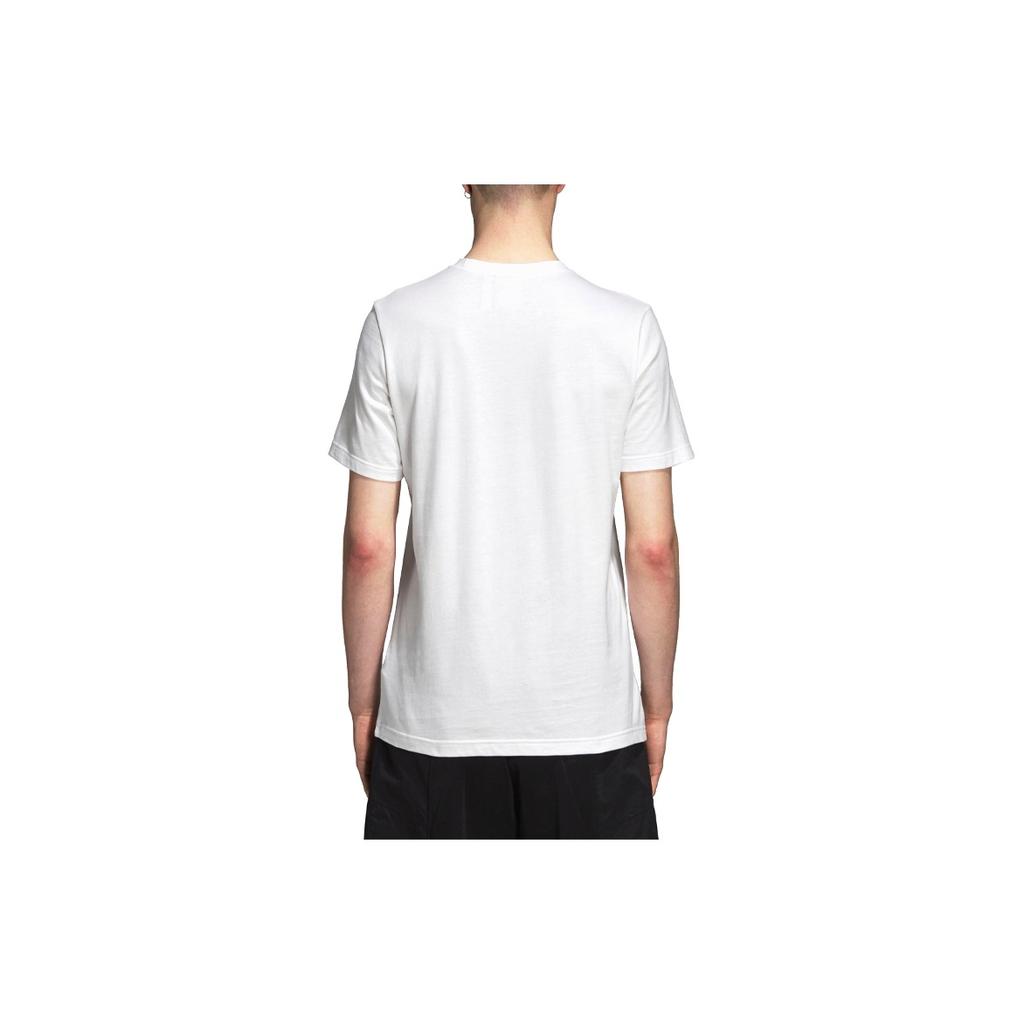 adidas Originals Trefoil Синяя футболка с короткими рукавами и логотипом Мужские топы Белые DP8570
