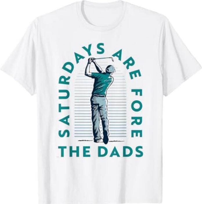 Saturdays For Dads Golfer Father's Day T-Shirt Unisex T-Shirt