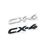 Для Автомобиля ABS Пластик Хром Серебристый/Черный CX4 CX5 CX-4 CX-5 Логотип Боковое Крыло Автомобиля Задний Багажник Эмблема Наклейка Для Аксессуары