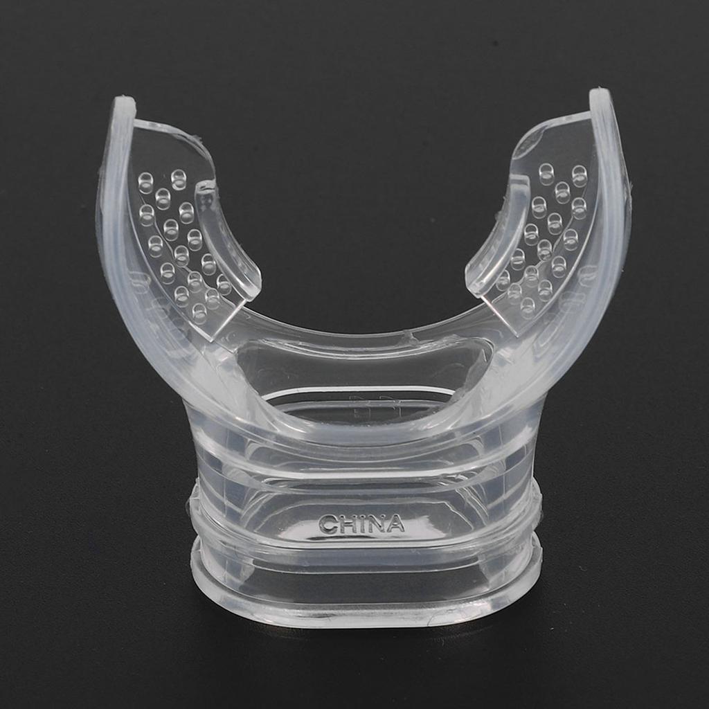 Одноразовый прозрачный силиконовый профессиональный стандартный загубник для подводного плавания (прозрачный)