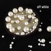 Imitation Pearl ABS Loose Beads for Jewelry and Clothing Accessories - Double and Non-Hole Options Available