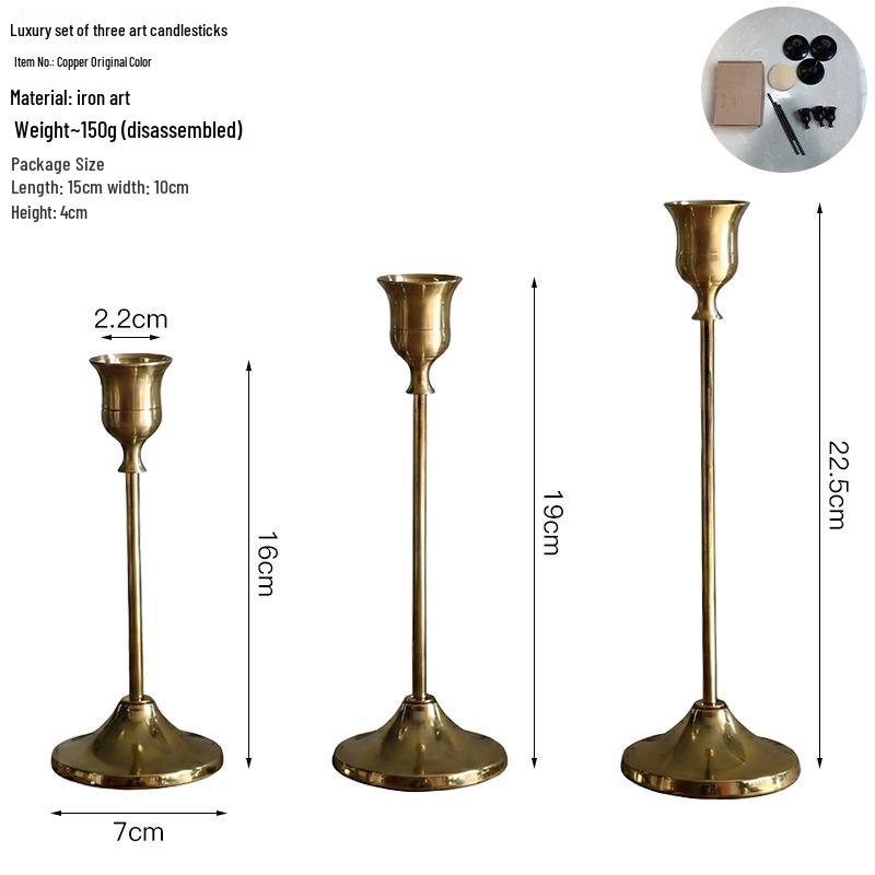 Скандинавская свеча для ароматерапии в стиле легкой роскоши с золотым подсвечником - Идеально для романтических ужинов и элегантного декора стола