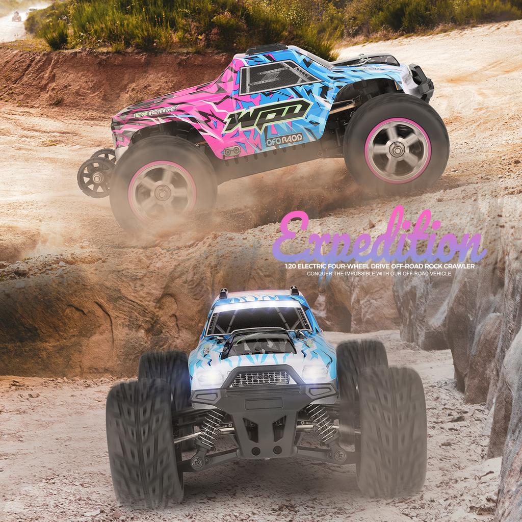 204006 Remote Control Car 1/20 50km/h High Speed Off-road Car 2.4Ghz Four Wheel Drive Off-road