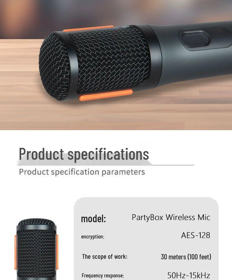 Двухканальная беспроводная Bluetooth-система микрофонов PartyBox
