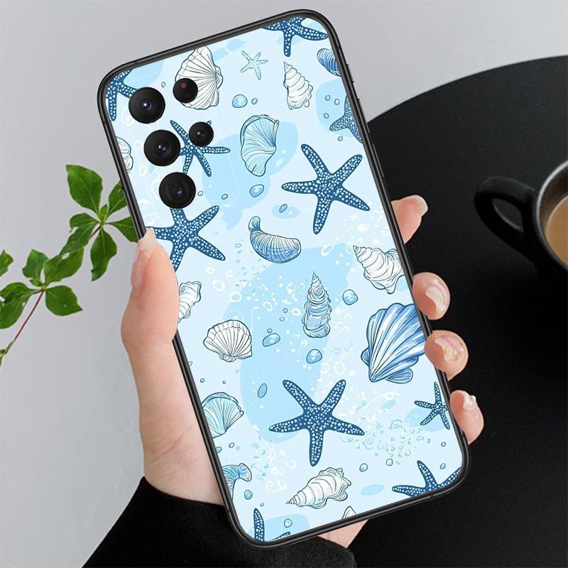 Phone Case For Samsung A17 A55 A16 A56 A35 A15 A53 A54 A33 A34 A25 A05S A52 A52S A07 A26 A06 Ocean Starfish