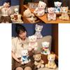 Adorable Plush Arctic Bear With Colorful Scarf Perfect For Kids Soft Toy Companion