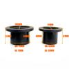 60mm / 75mm Diesel Heater Duct Ducting Air Vent Outlet Flat Round Rotatable Connector Black For Car Truck VAN Camper