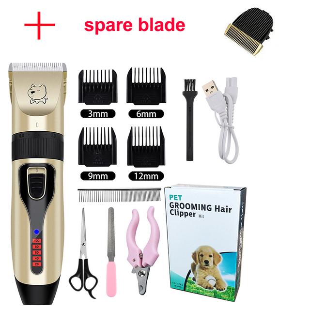 Электрические машинки для стрижки собак, профессиональный триммер для шерсти домашних животных, парикмахерская машинка для стрижки собак, машинка для удаления волос с кошачьими волосами, комплект