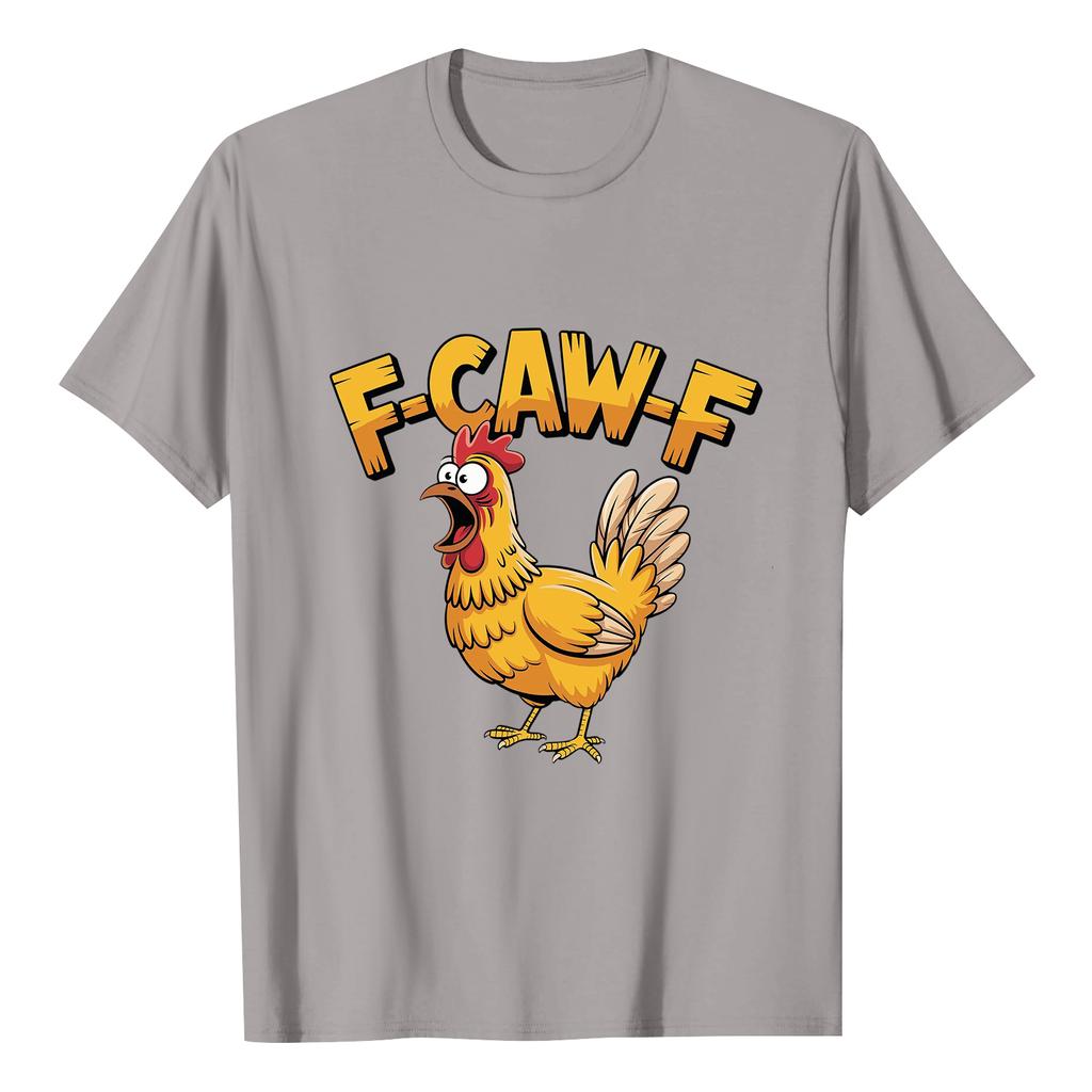 F-CAW-F Women's Casual Letter Print Short-sleeved Top T-shirt