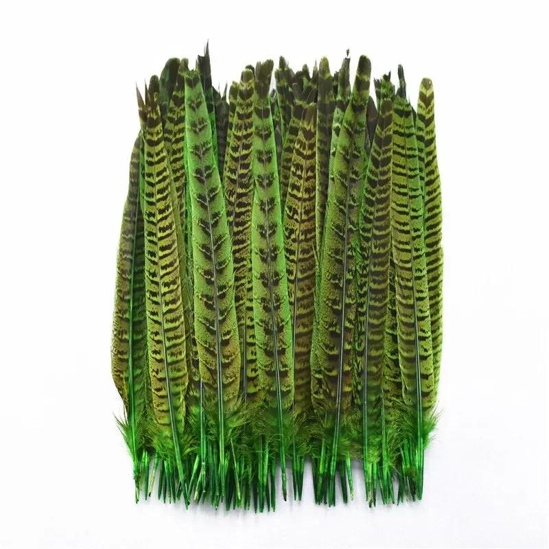 10 шт./лот Женские перья фазана для рукоделия 25-30 см/10-12" Натуральное перо фазана Свадебные перья Украшение Карнавал